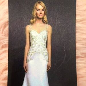 X O Love, Coco Anais, fit & flare wedding dress, style CA195. Beaded appliqués.